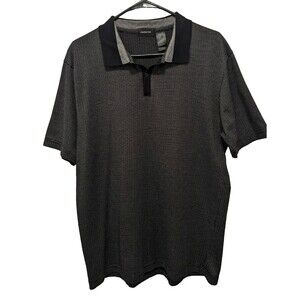 Claiborne Mens Pullover Short Sleeves Shirt Size Large Prima Cotton